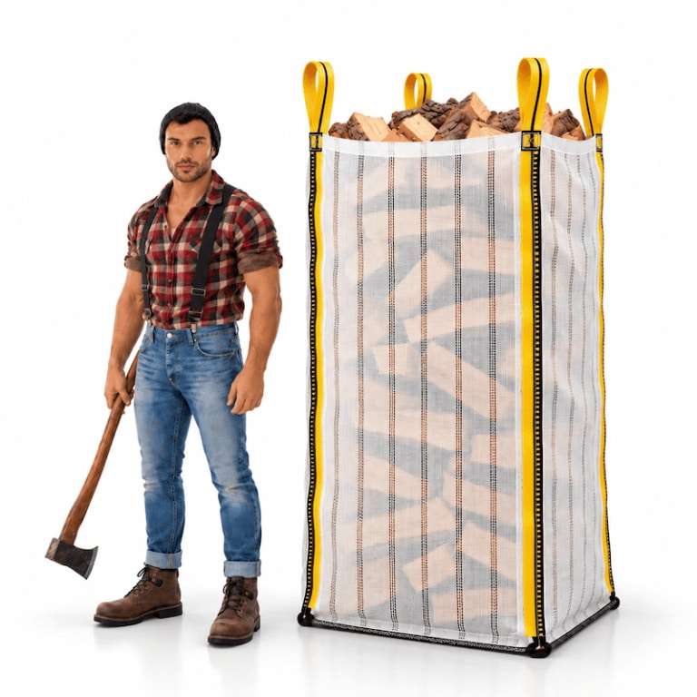 High Ventilated wood bag - (90x90x200 cm)