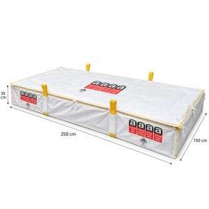 Asbestos Sheet Bag 2x liner 250x150x30 cm