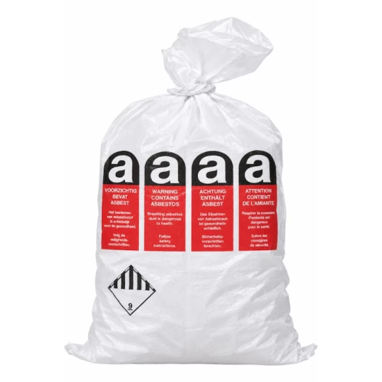 Asbestos flat bag PE liner (80x120 cm)