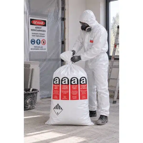 Asbestos flat bag PE liner (80x120 cm) 2 Asbestos flat bag PE liner (80x120 cm)